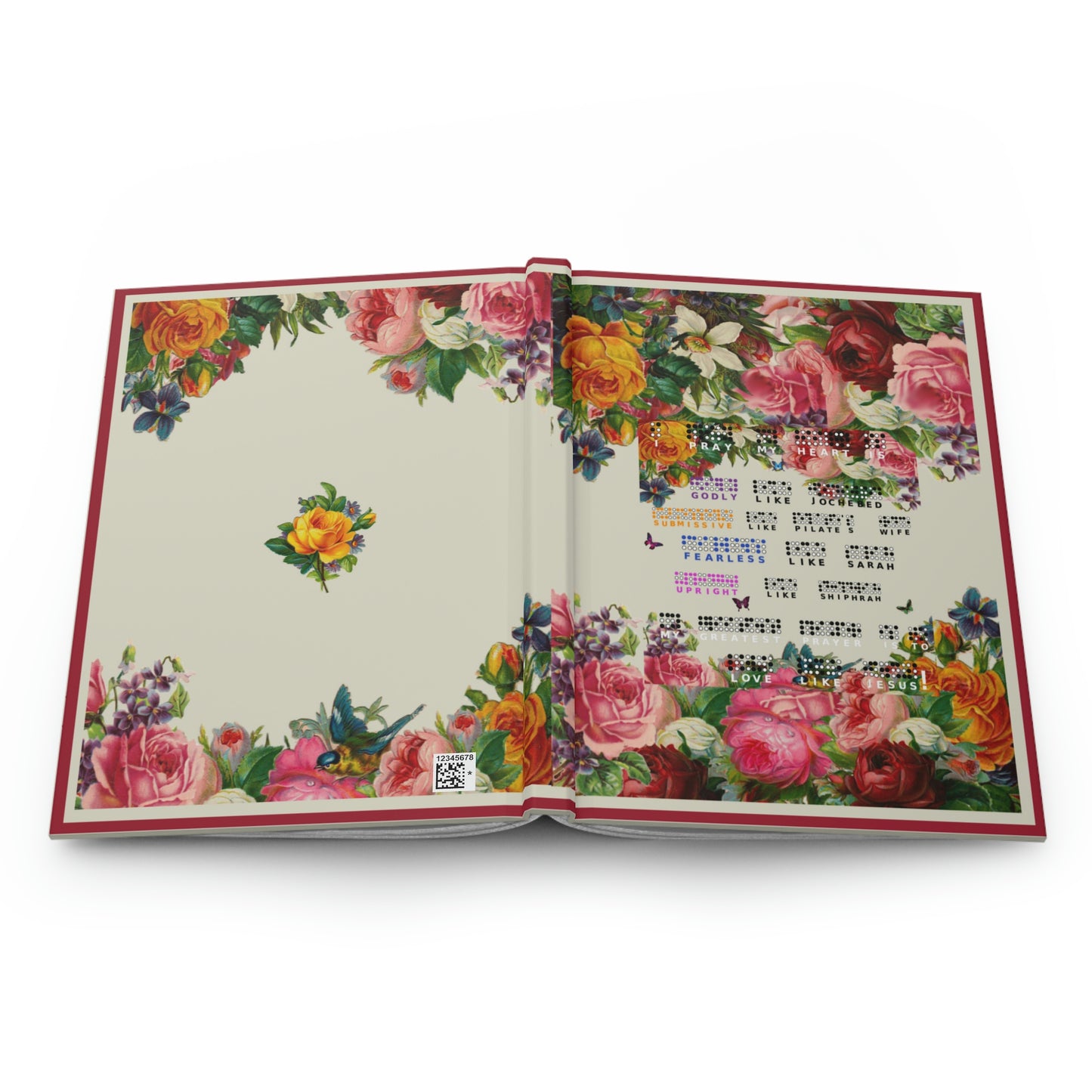 Braille || Love Like Jesus Girls' Journal || Floral