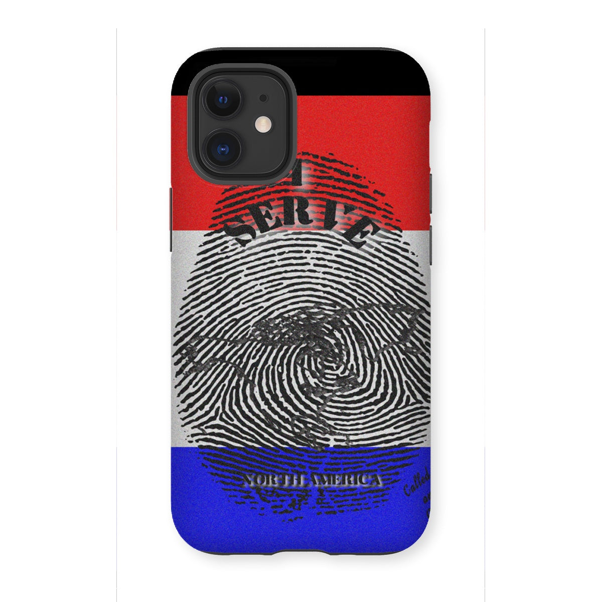 I Serve North America Fingerprint Tough Phone Case