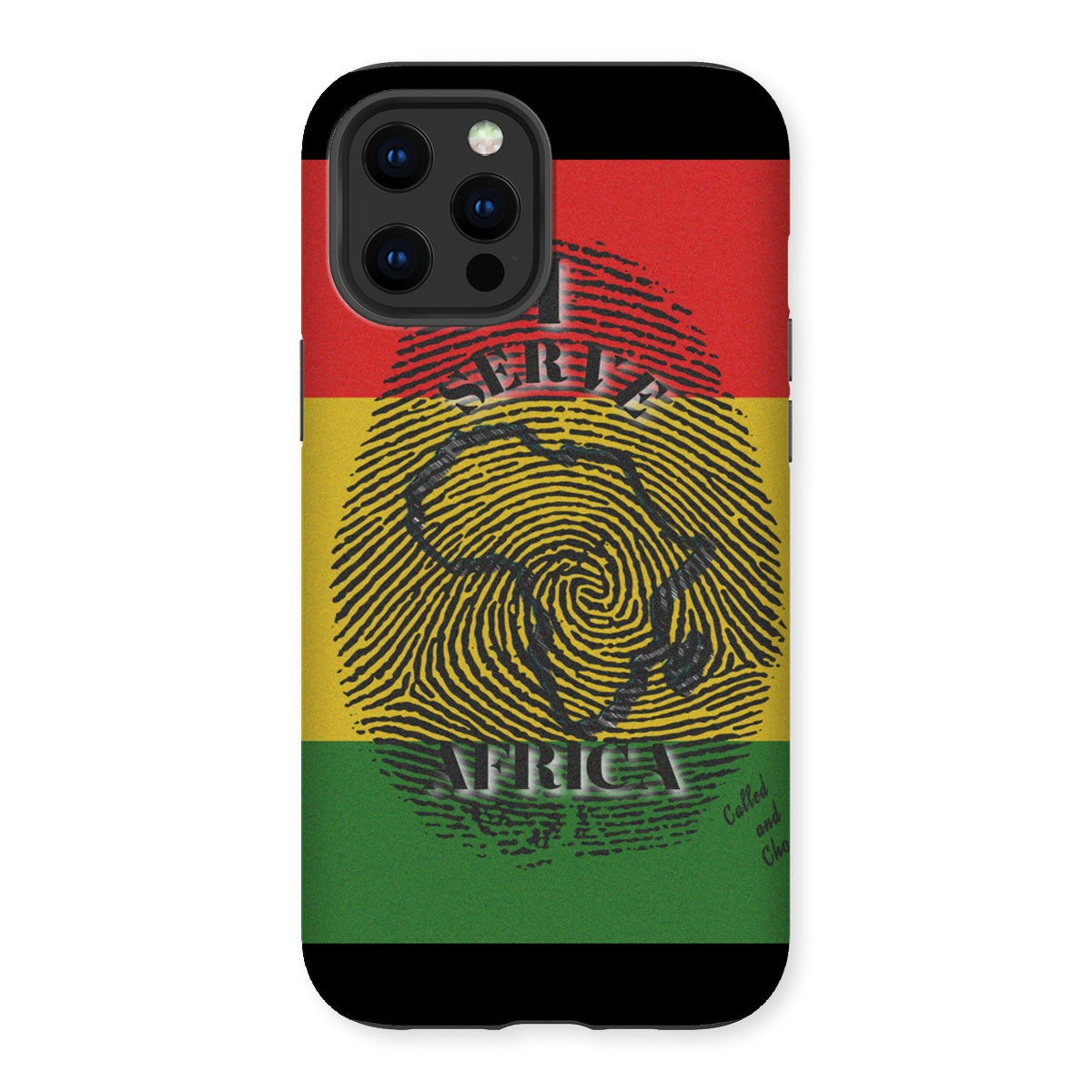 I Serve Africa Fingerprint Tough Phone Case