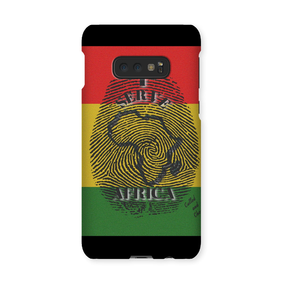 I Serve Africa Fingerprint Snap Phone Case