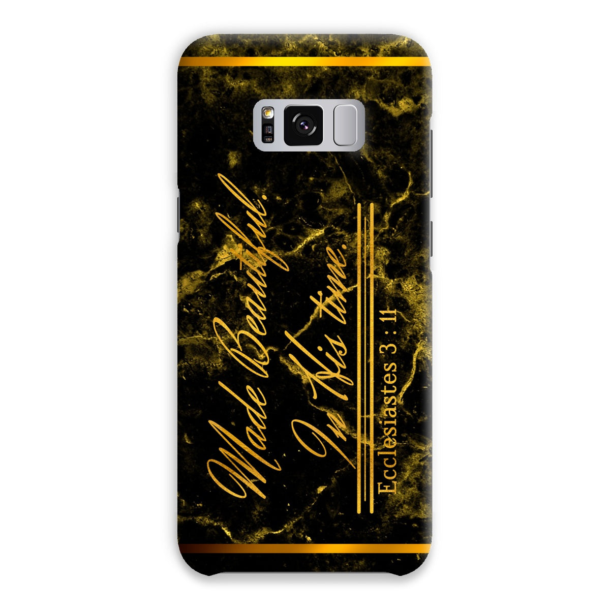 Made Beautiful in His Time || Ecclesiastes 3:11 Snap Phone Case