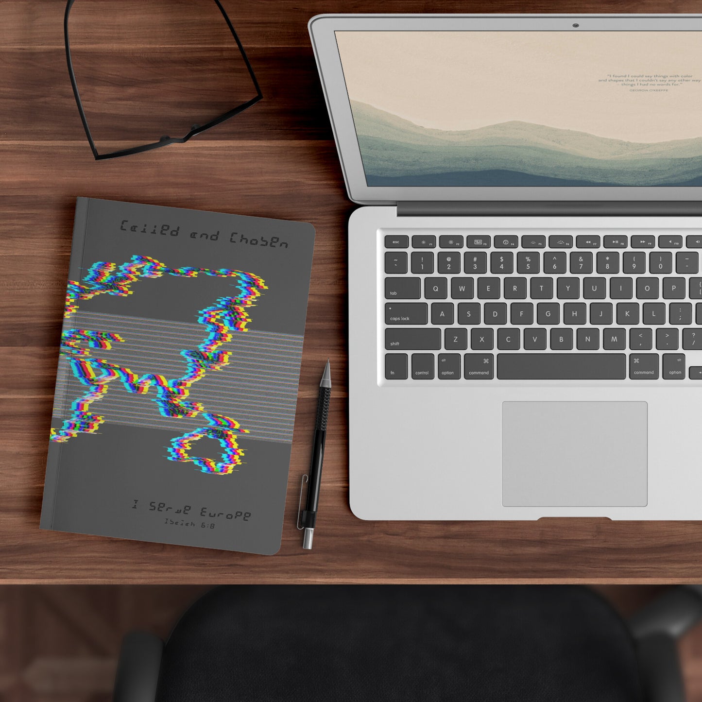 Grey Chromatic Called and Chosen Europe Notebook
