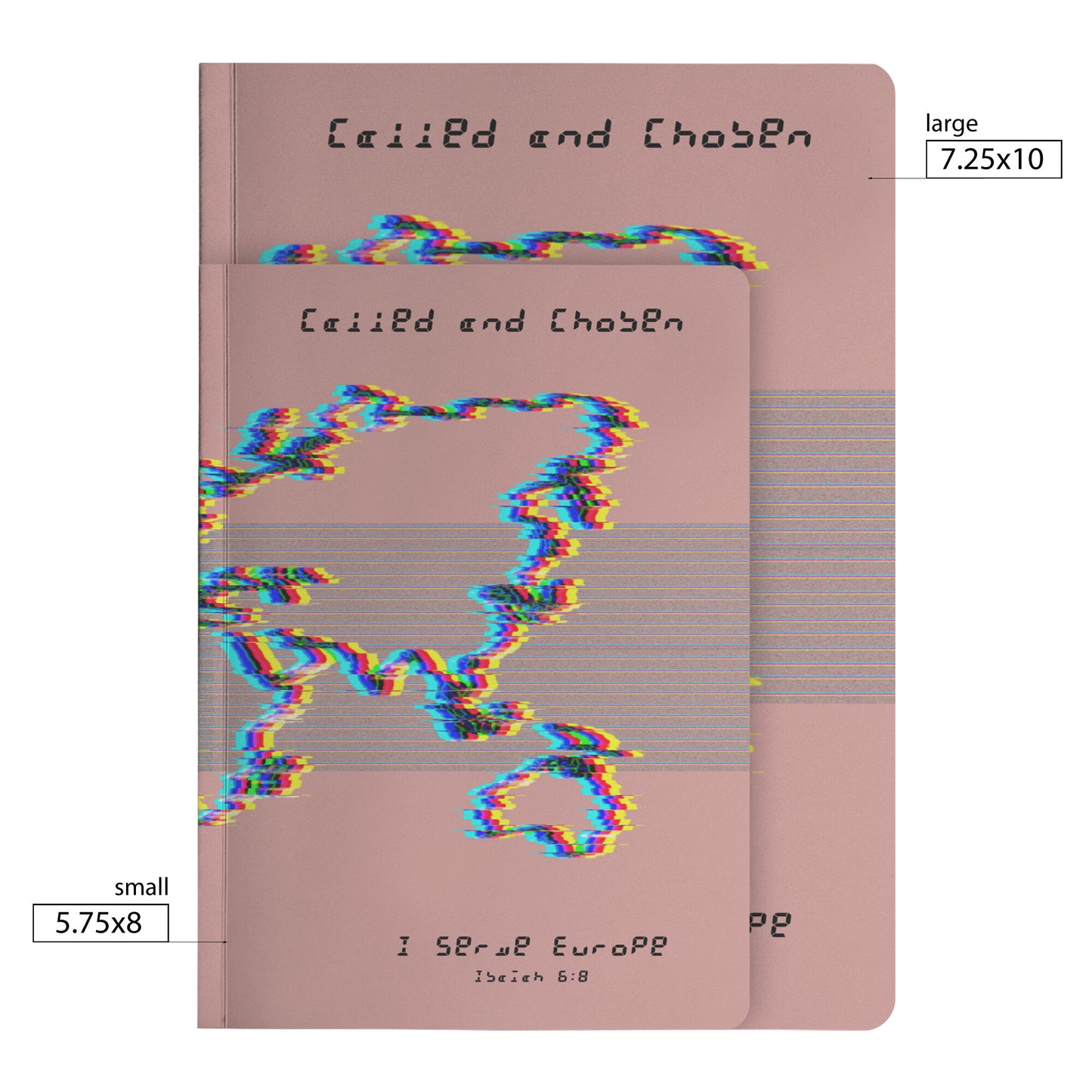 Pink Chromatic Called and Chosen Europe Notebook