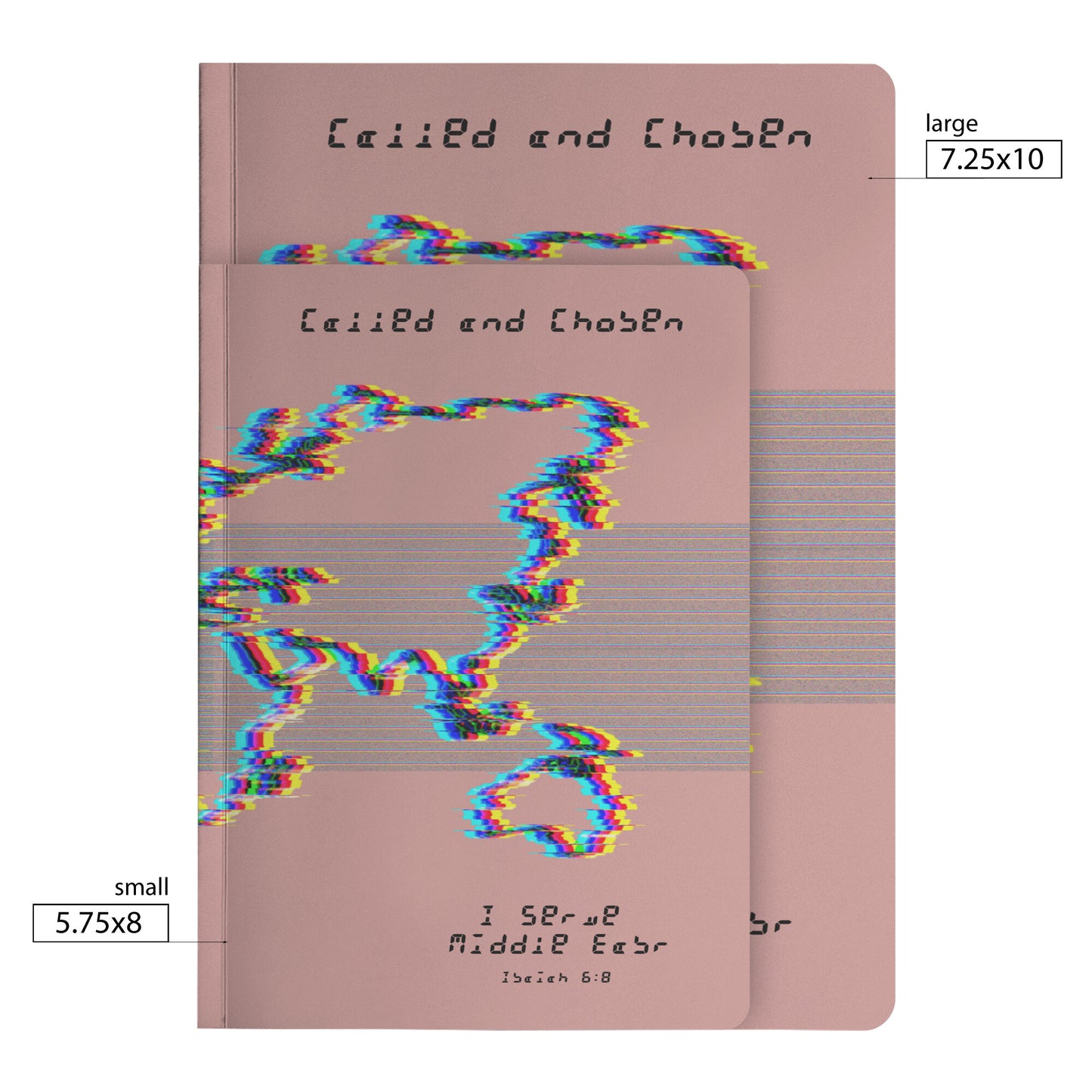 Pink Chromatic Called and Chosen Middle East Notebook