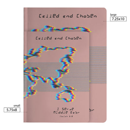 Pink Chromatic Called and Chosen Middle East Notebook