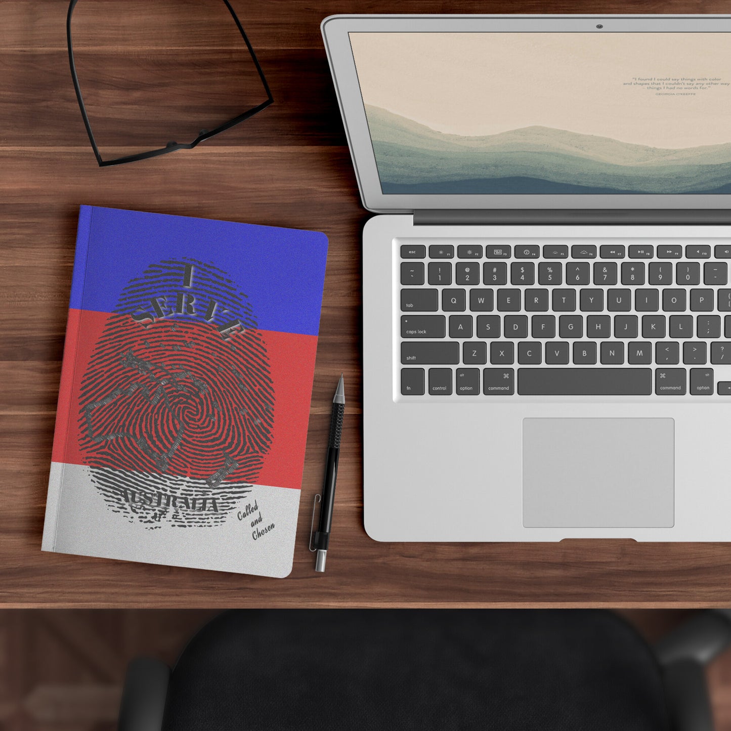 I Serve Australia Fingerprint Notebook
