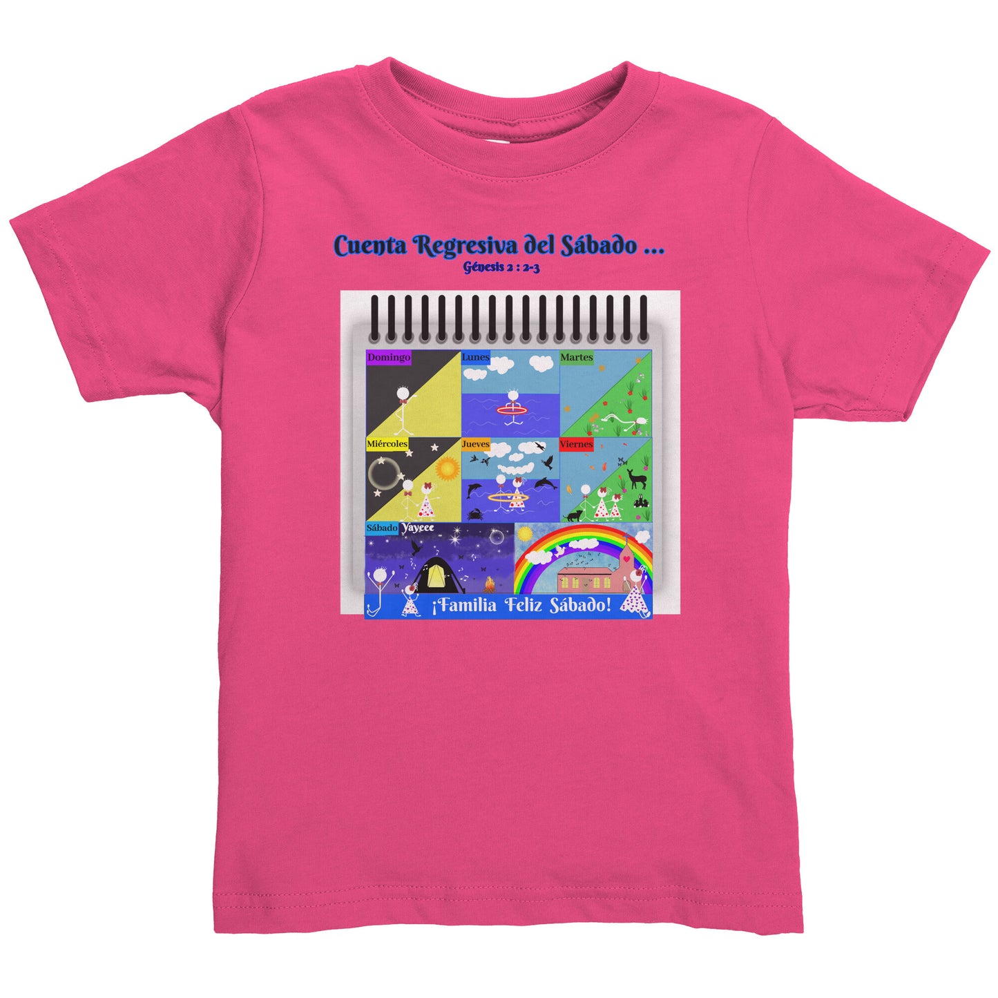 Spanish || Toddler Girl's Sabbath Matching Family Shirt