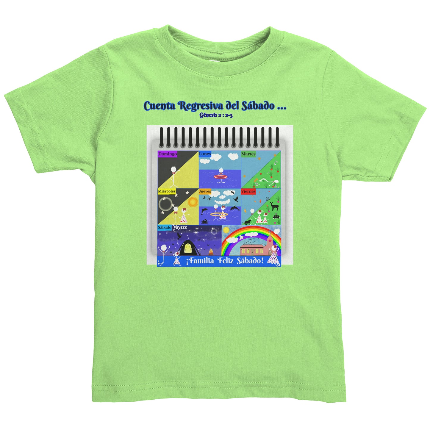 Spanish || Toddler Girl's Sabbath Matching Family Shirt