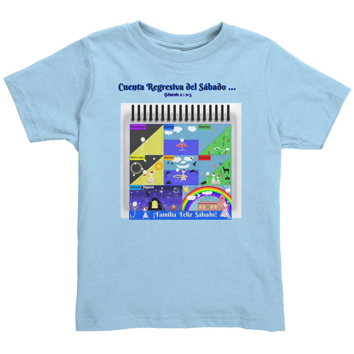 Spanish || Toddler Girl's Sabbath Matching Family Shirt