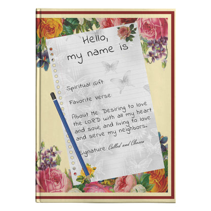 Personalized Vintage Cream Spiritual Gift Journal