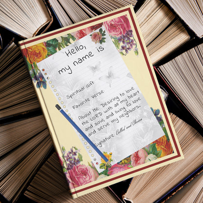 Personalized Vintage Cream Spiritual Gift Journal
