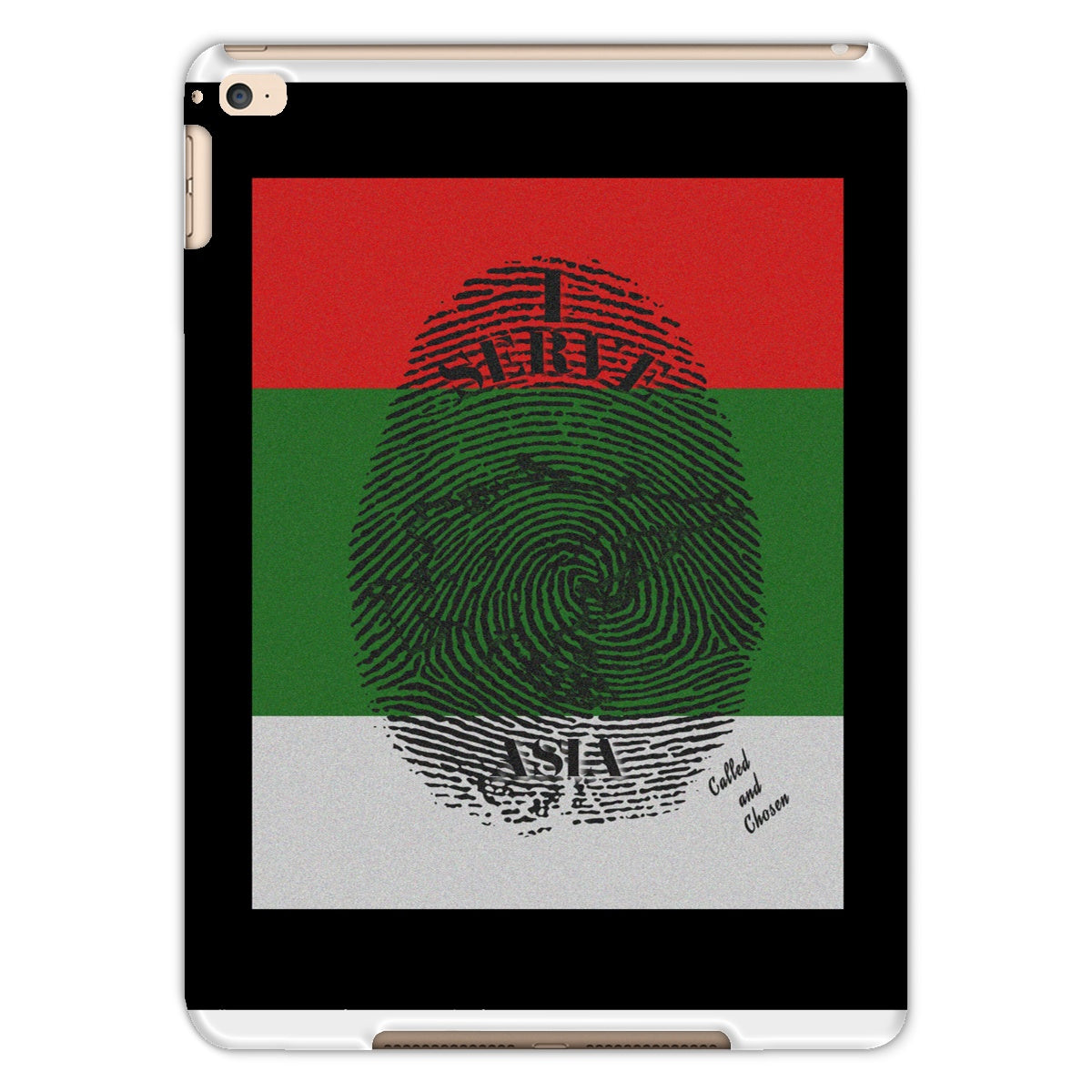 I Serve Asia Fingerprint iPad Case