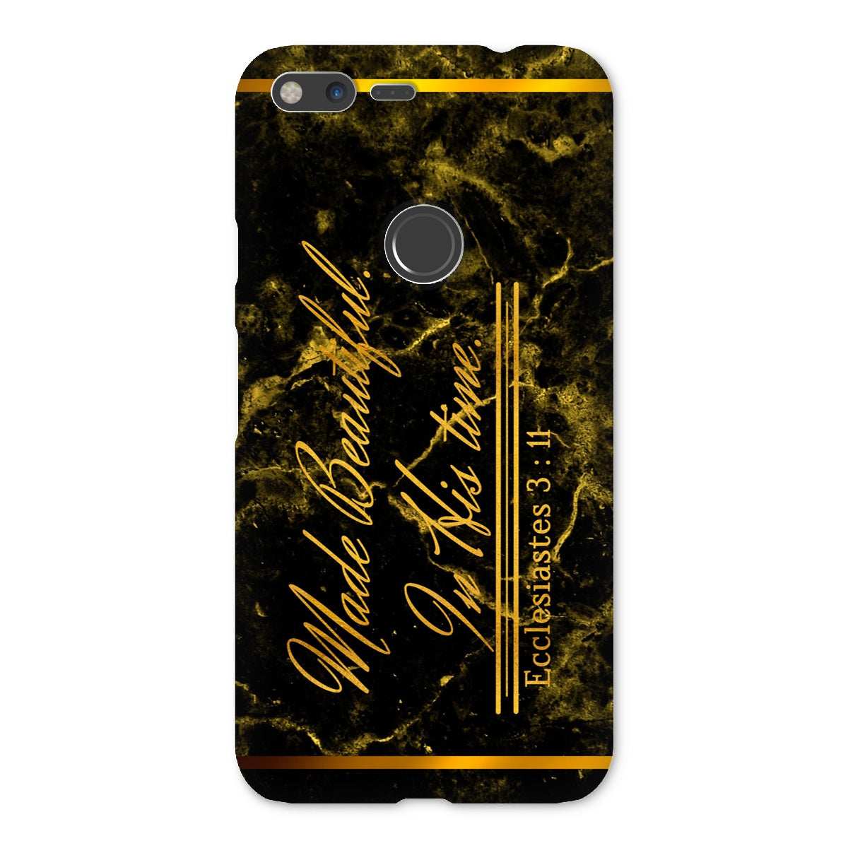 Made Beautiful in His Time || Ecclesiastes 3:11 Snap Phone Case