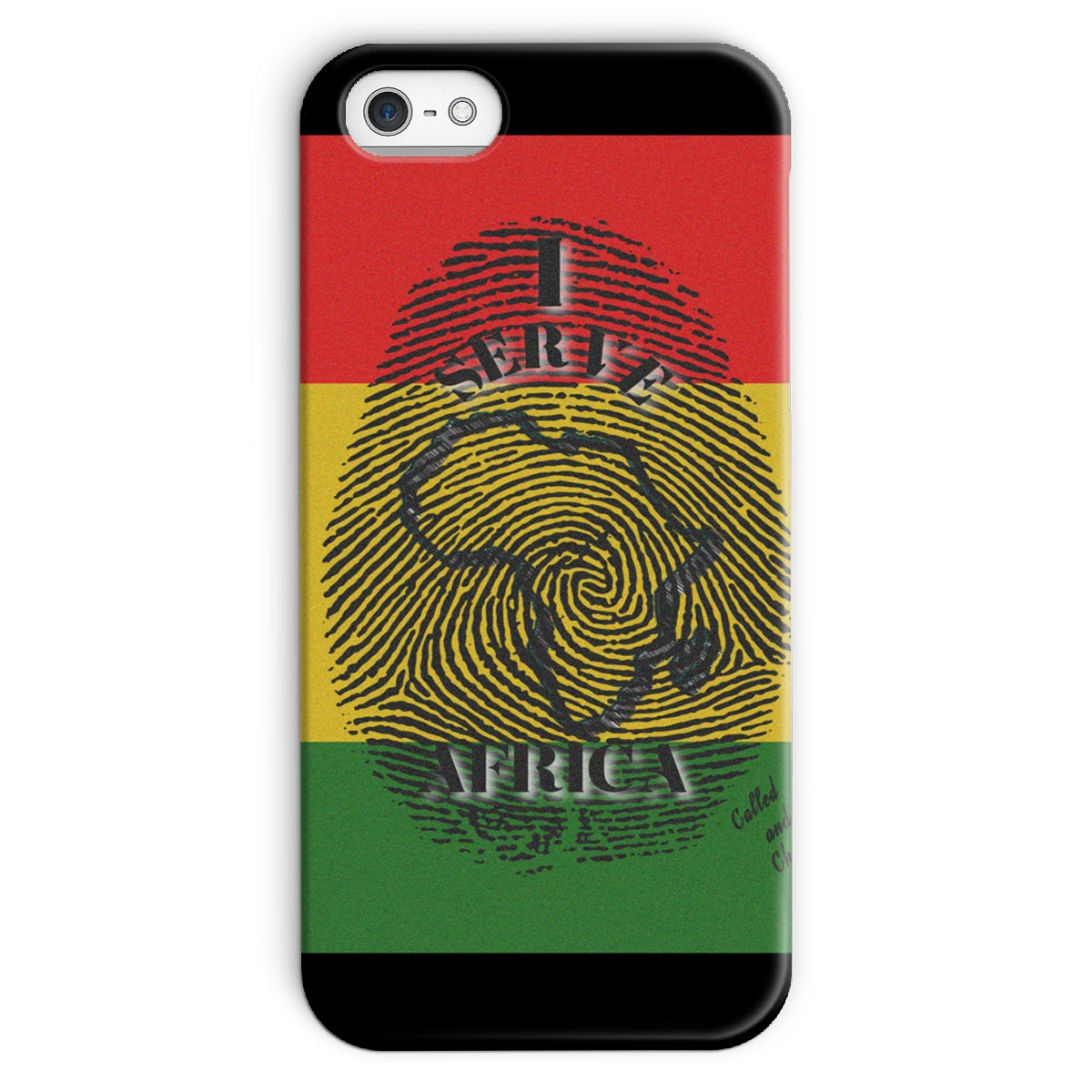I Serve Africa Fingerprint Snap Phone Case