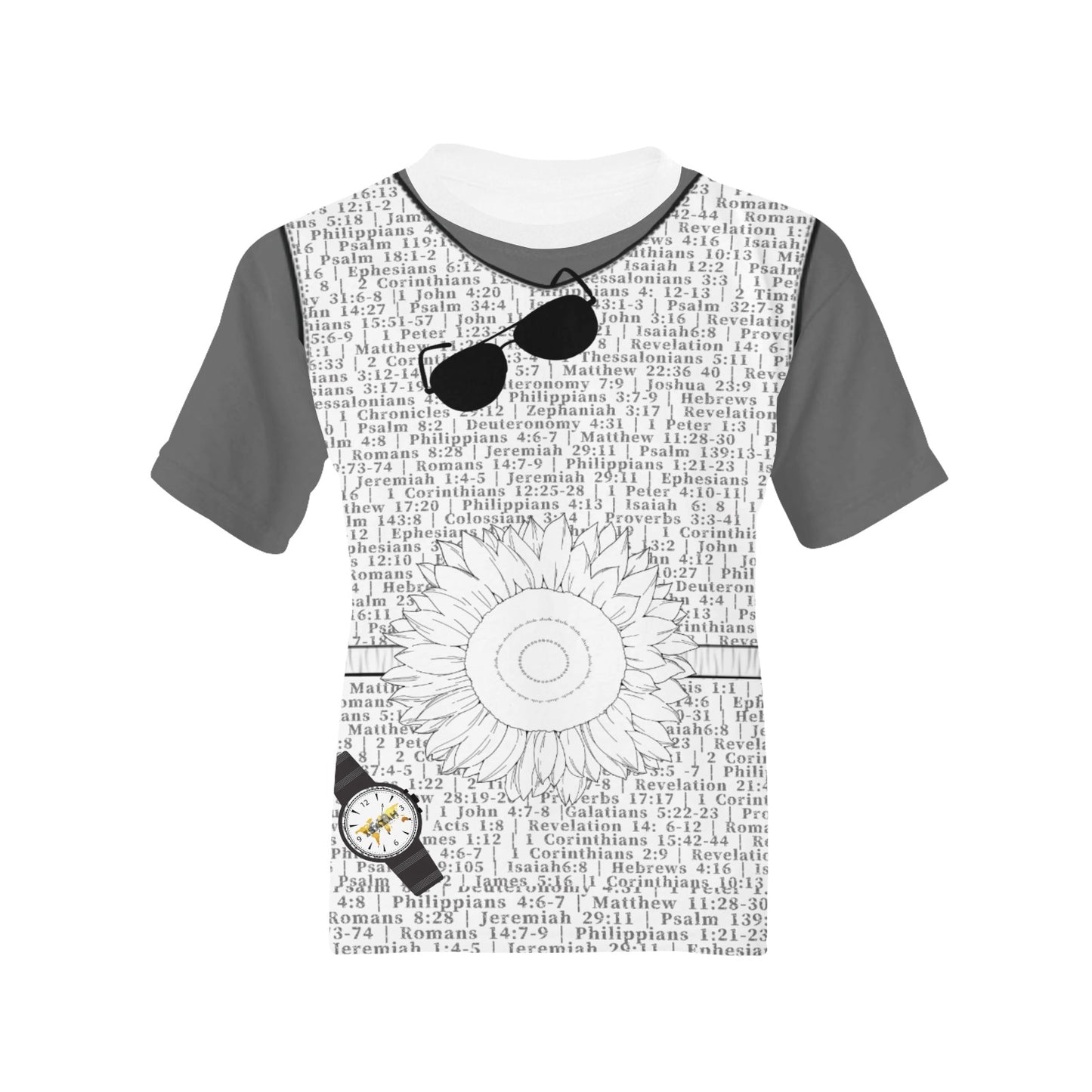 Youth Girl Psalm 46:10 Covered T-Shirt