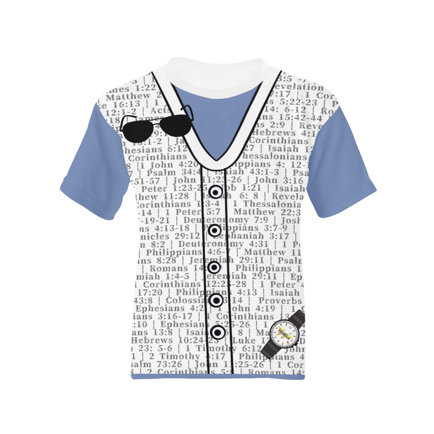 Youth Girl 1 Thessalonians 5:17 Covered T-Shirt