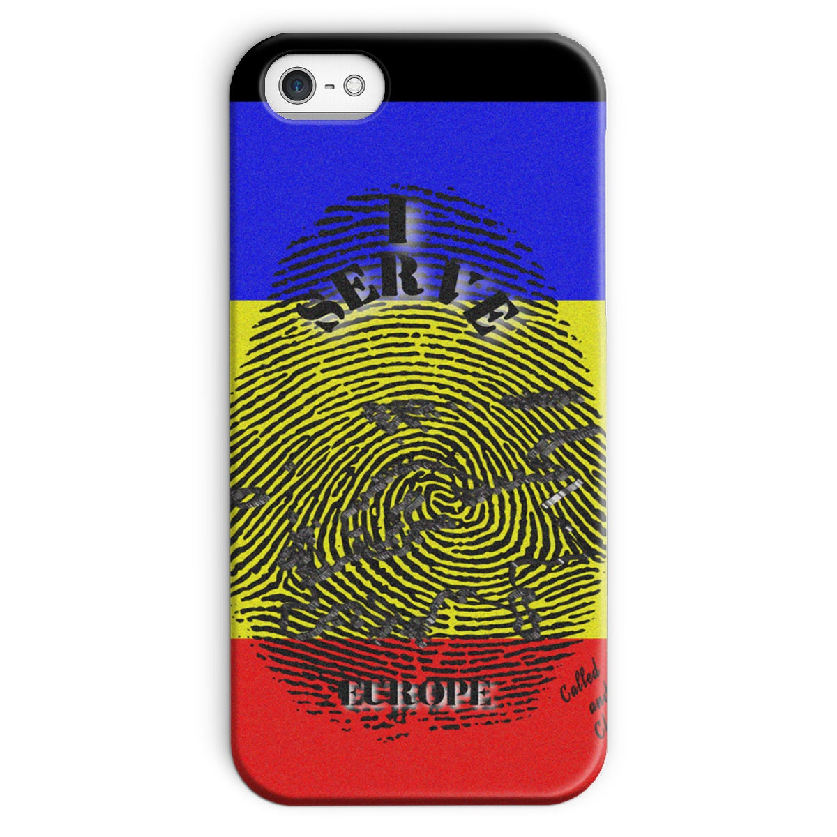 I Serve Europe Fingerprint Snap Phone Case