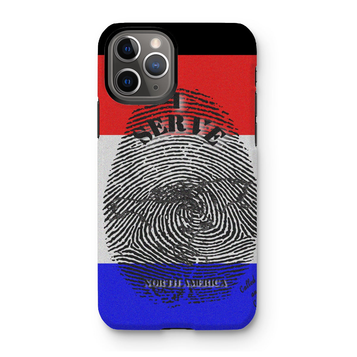 I Serve North America Fingerprint Tough Phone Case