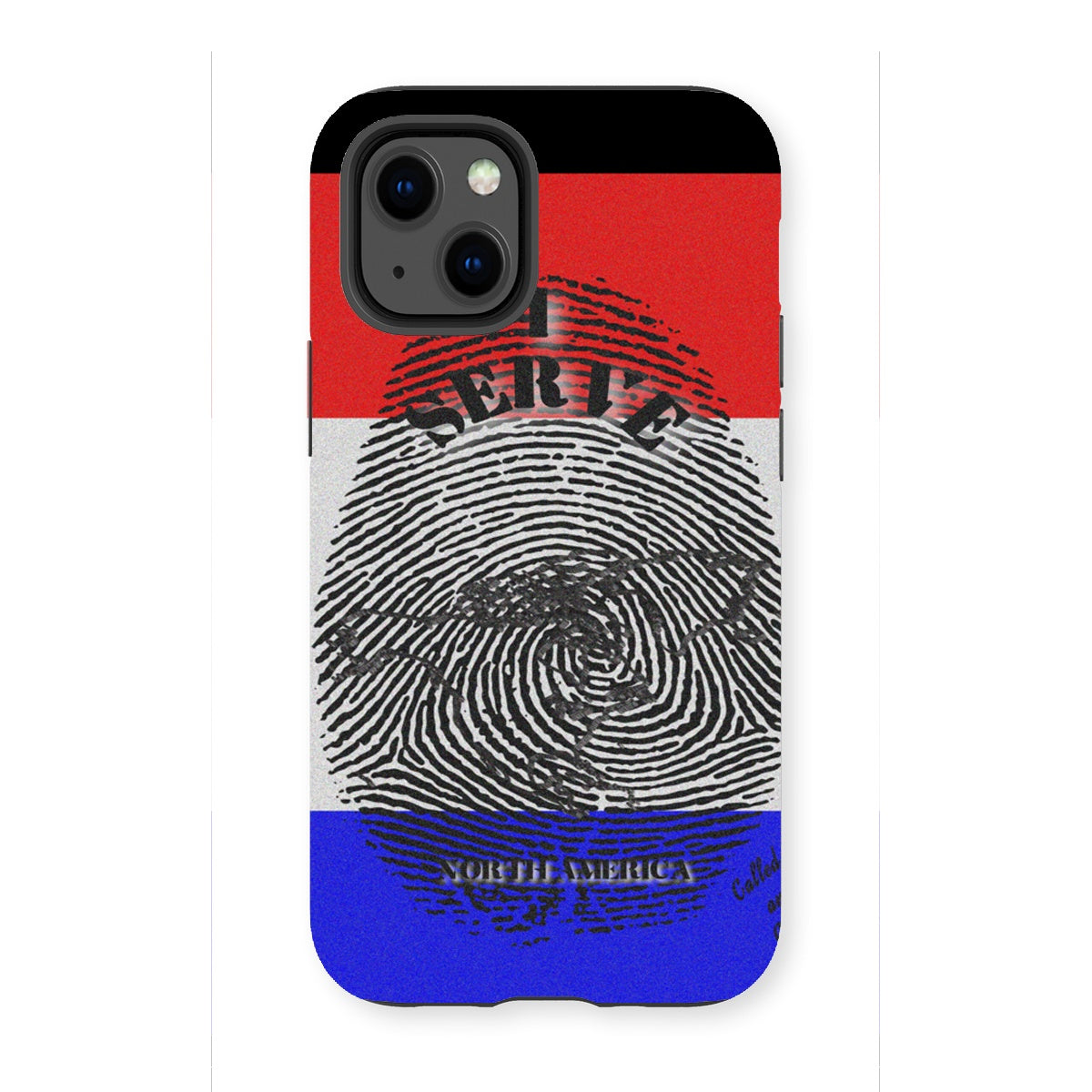 I Serve North America Fingerprint Tough Phone Case