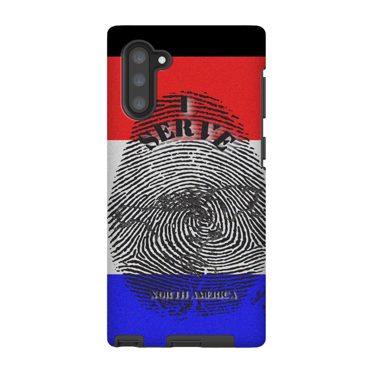 I Serve North America Fingerprint Tough Phone Case