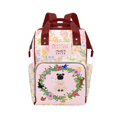 Braille || Precious Child Girl's Mommy & Daddy Diaper Backpack