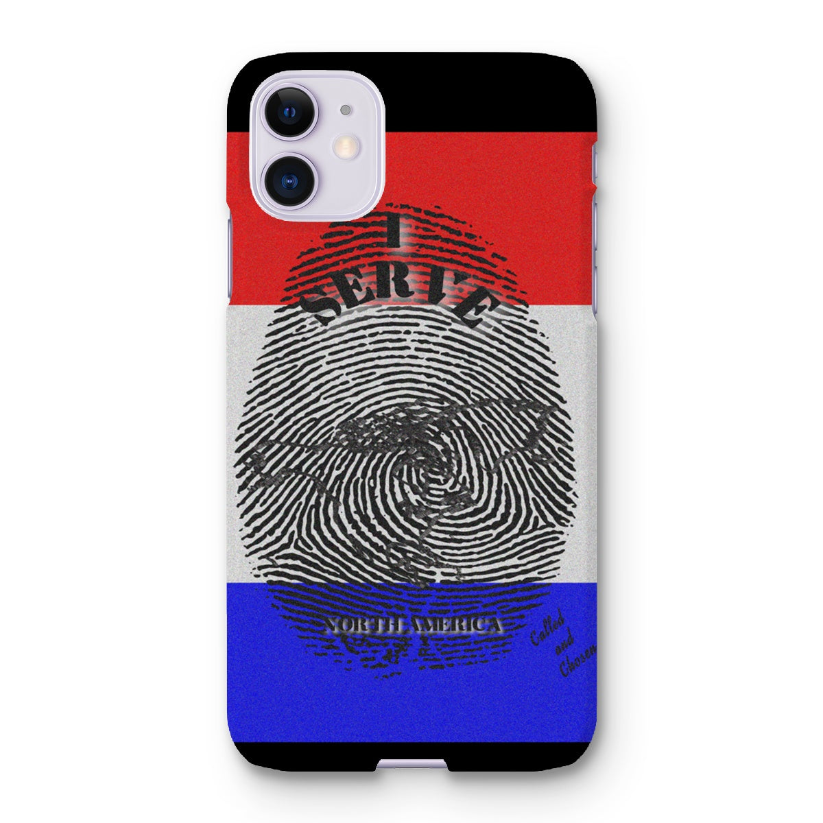 I Serve North America Fingerprint Snap Phone Case