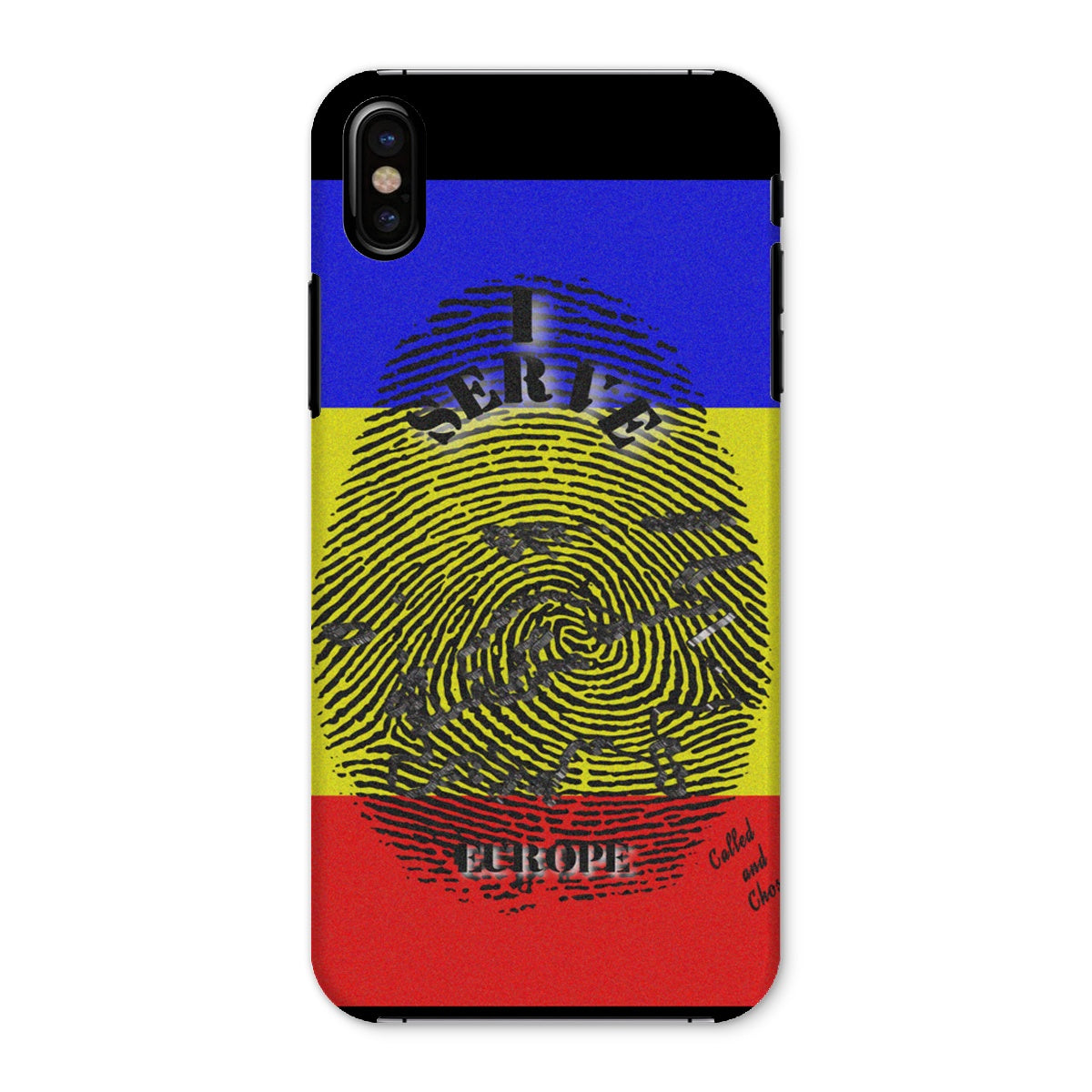 I Serve Europe Fingerprint Snap Phone Case