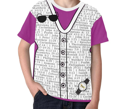 Youth Girl 1 Thessalonians 5:17 Covered T-Shirt