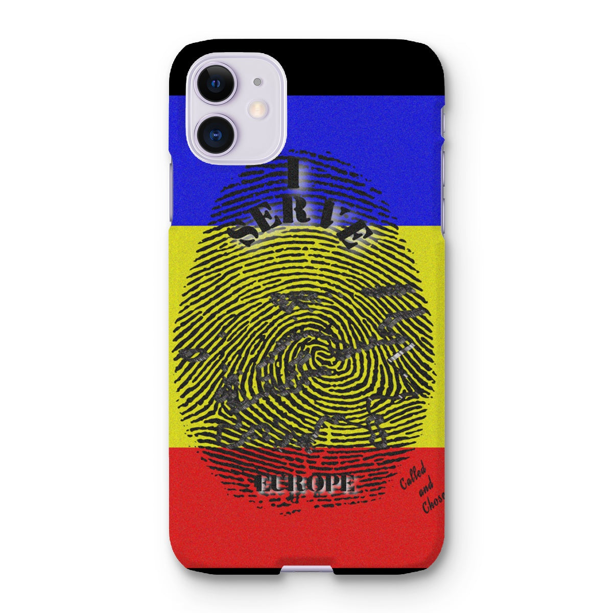 I Serve Europe Fingerprint Snap Phone Case