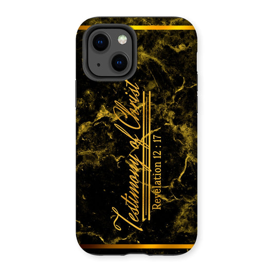 Testimony of Christ || Revelation 12:17 Tough Phone Case