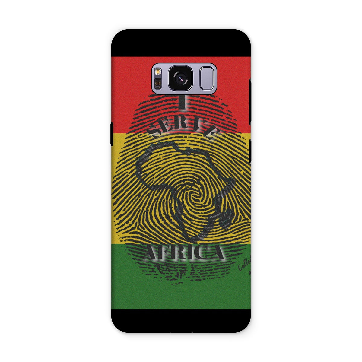 I Serve Africa Fingerprint Tough Phone Case