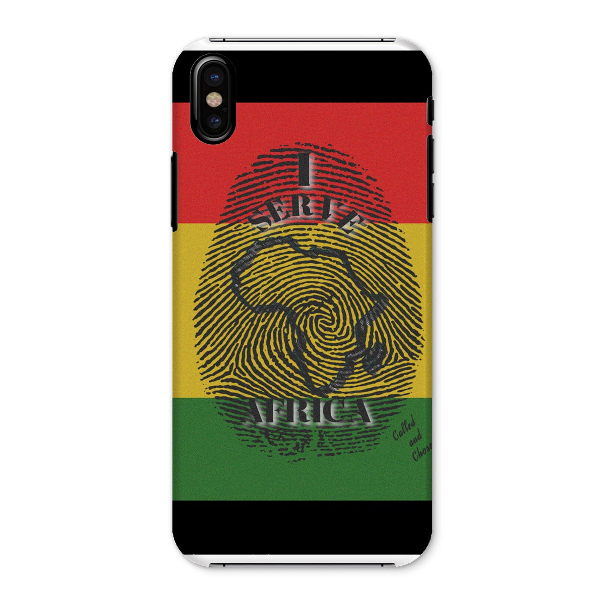 I Serve Africa Fingerprint Snap Phone Case