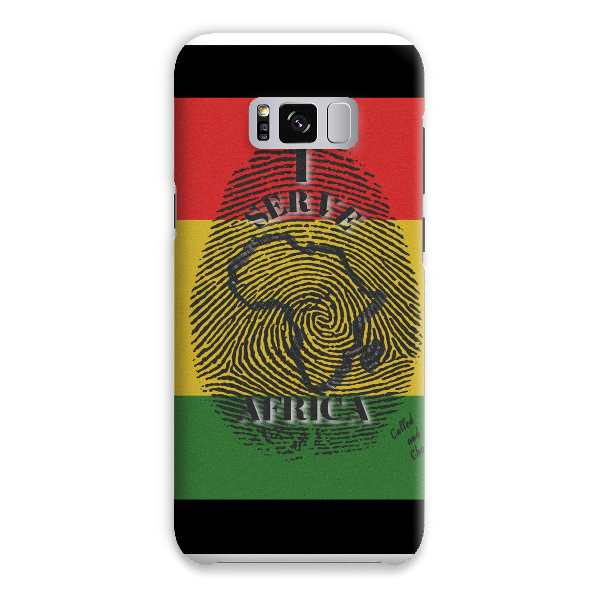 I Serve Africa Fingerprint Snap Phone Case