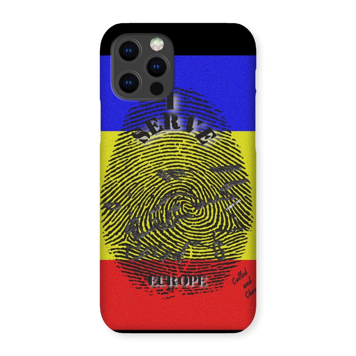 I Serve Europe Fingerprint Snap Phone Case