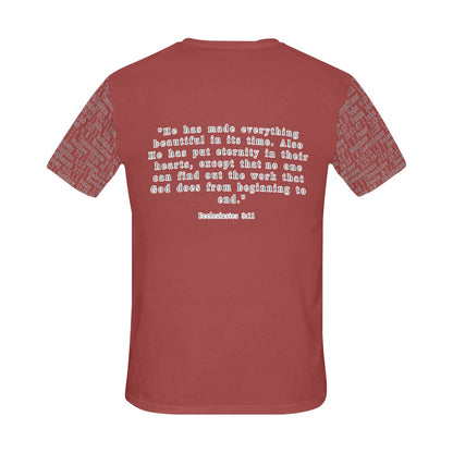 Adult Unisex Ecclesiastes 3:11 D.H.W. Jersey Tee