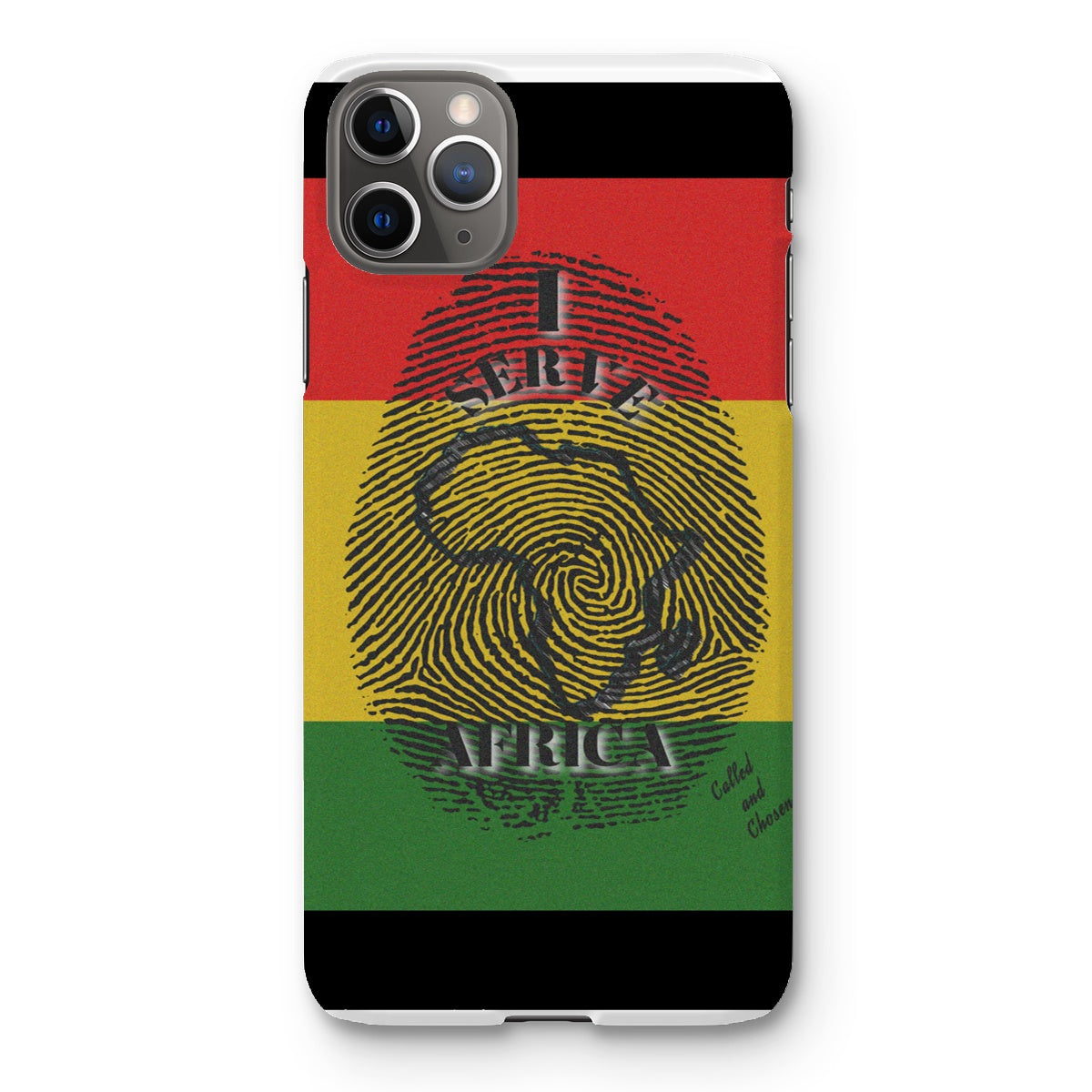 I Serve Africa Fingerprint Snap Phone Case