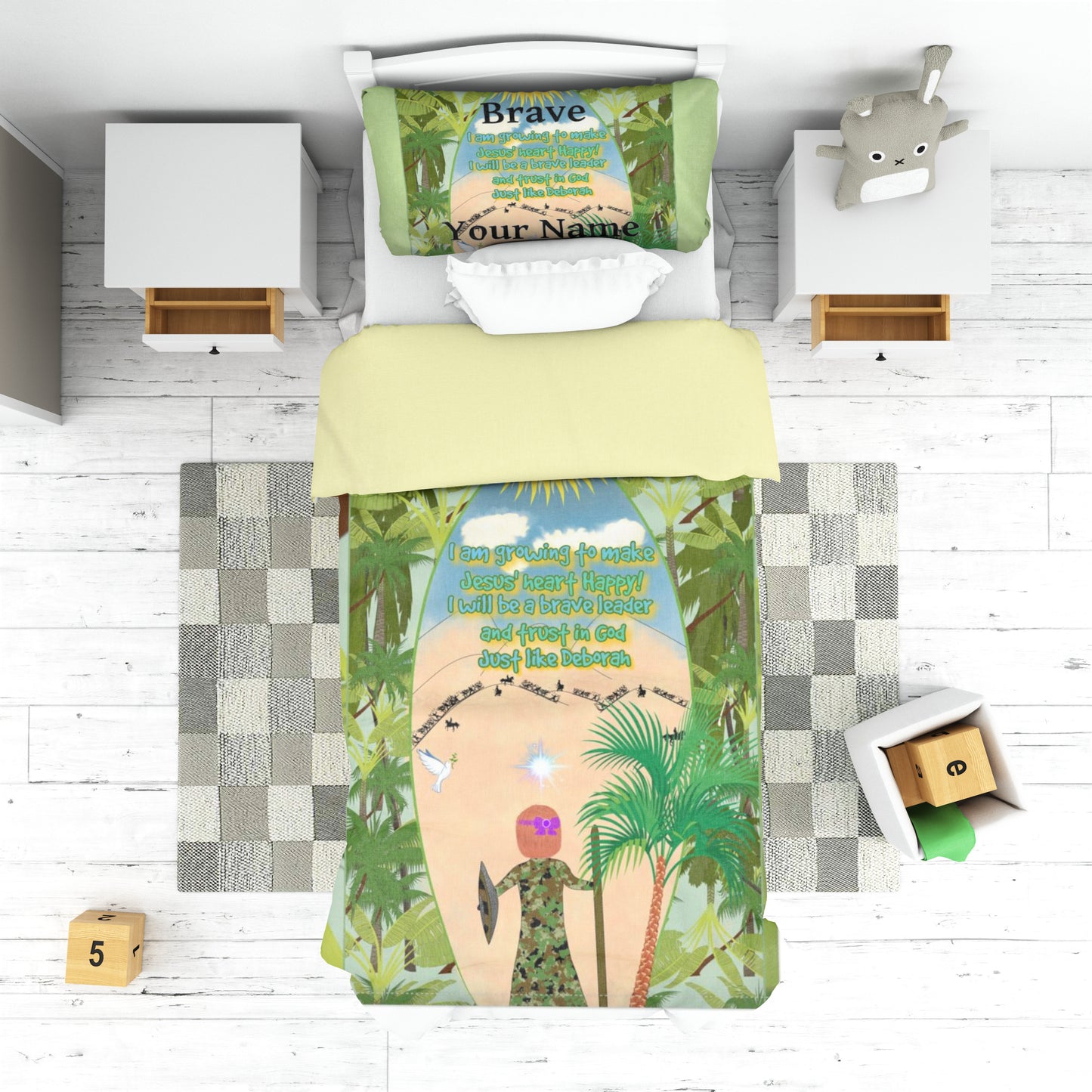 Toddler's Two-Piece Making Jesus Merry Like Deborah Duvet Cover Set