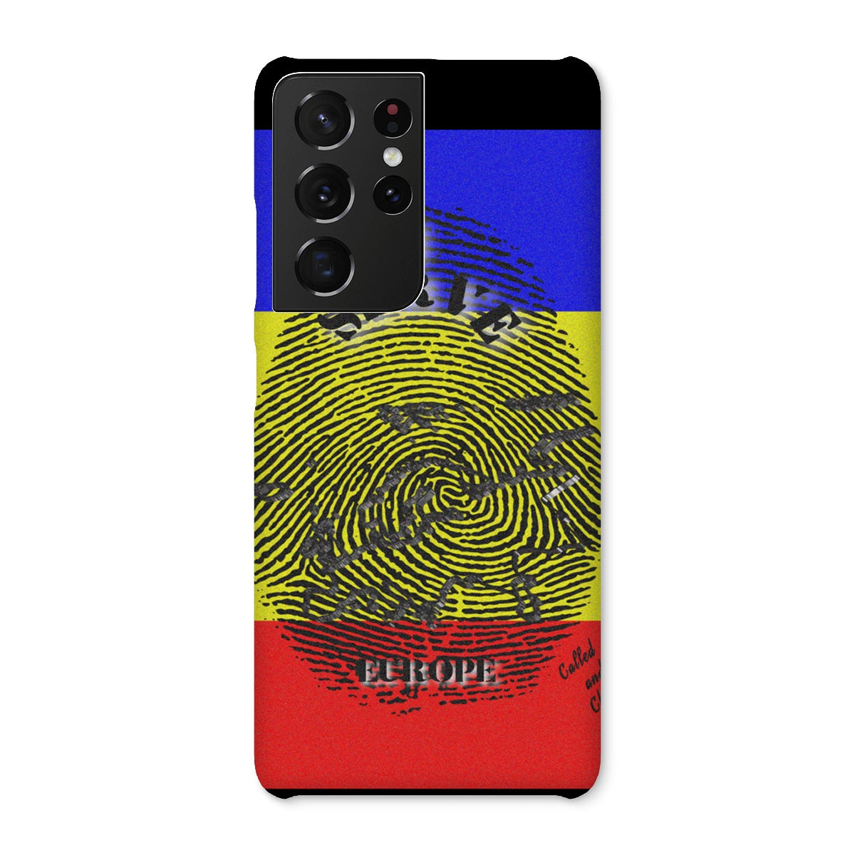 I Serve Europe Fingerprint Snap Phone Case