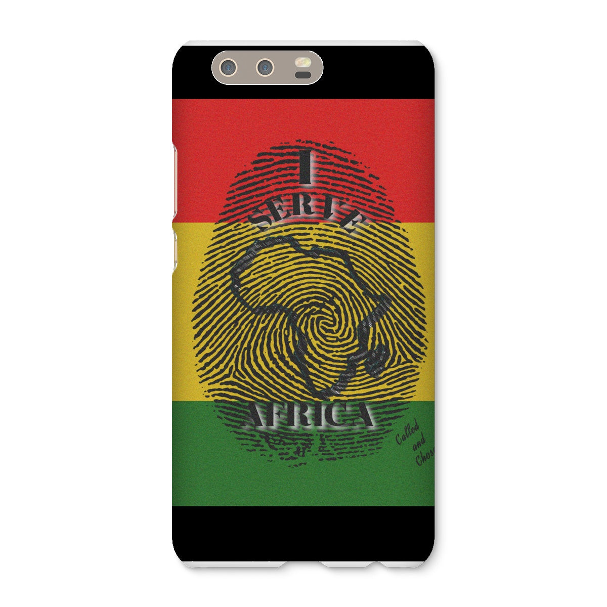 I Serve Africa Fingerprint Snap Phone Case