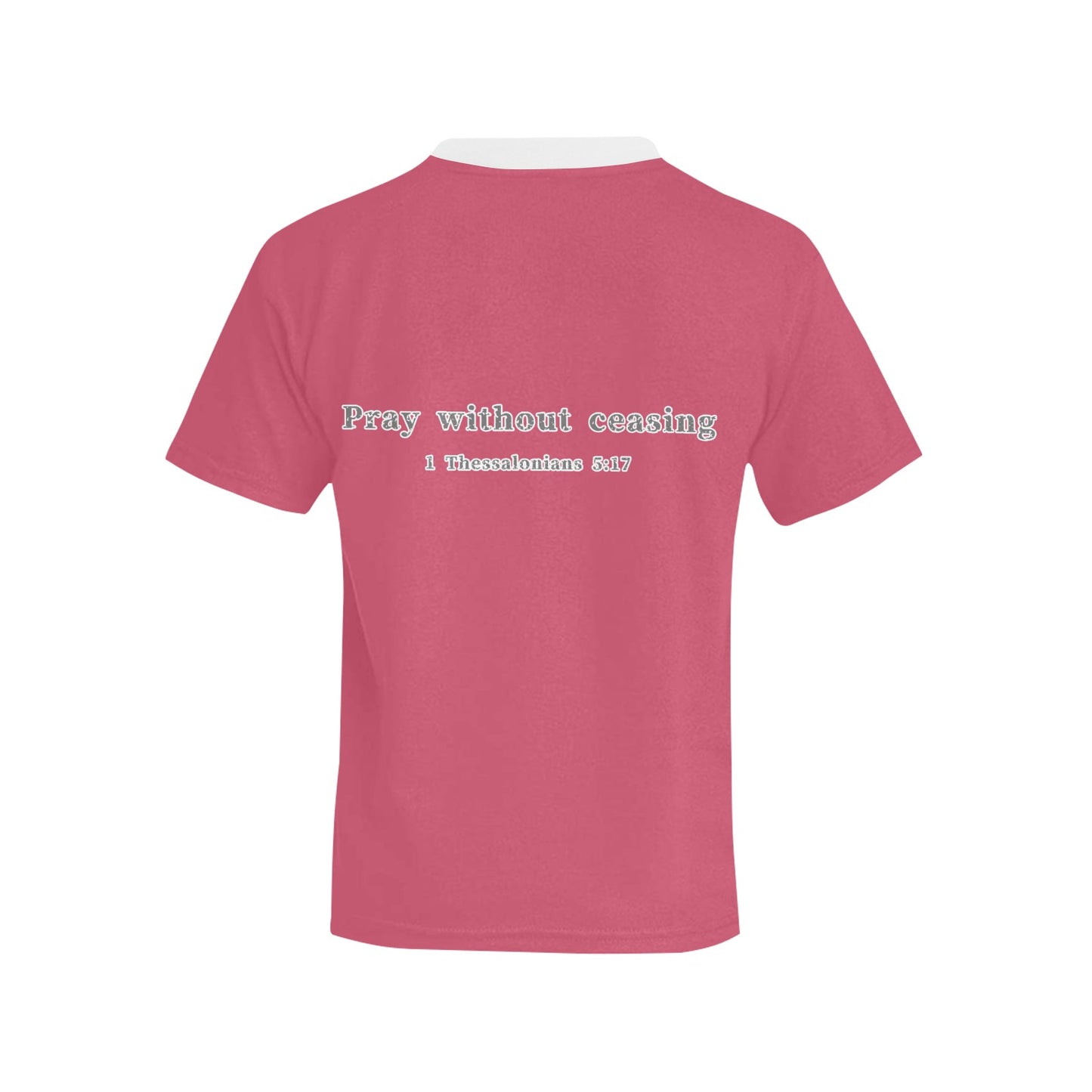 Youth Girl 1 Thessalonians 5:17 Covered T-Shirt
