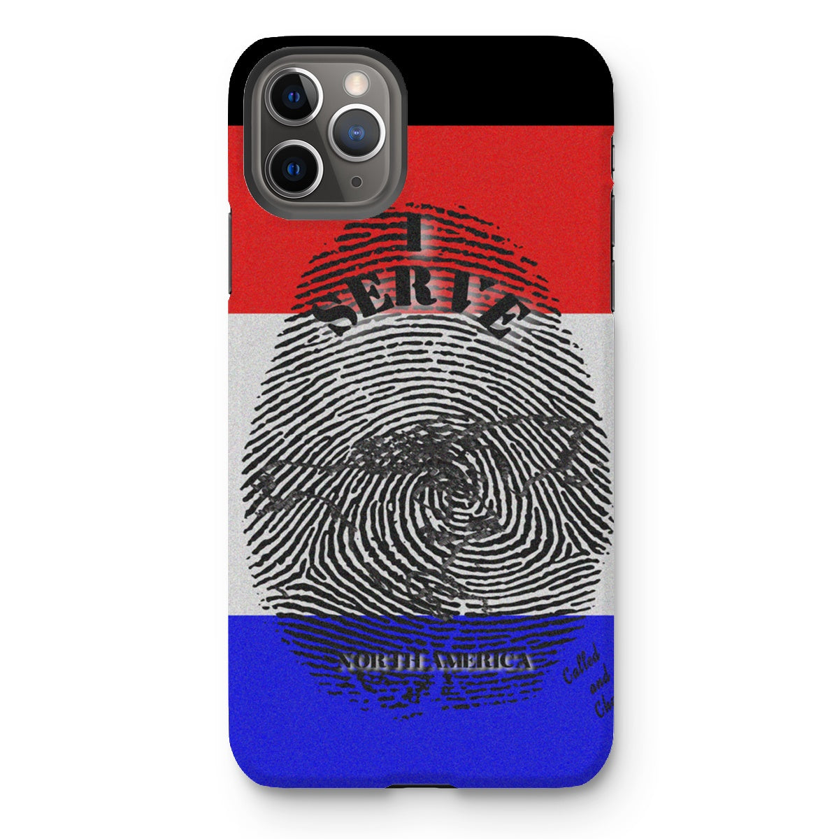 I Serve North America Fingerprint Tough Phone Case