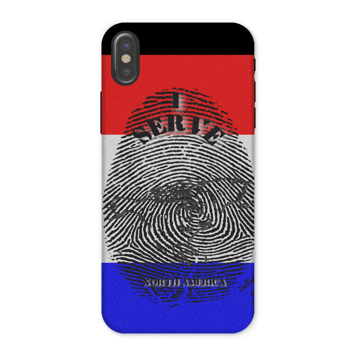 I Serve North America Fingerprint Tough Phone Case