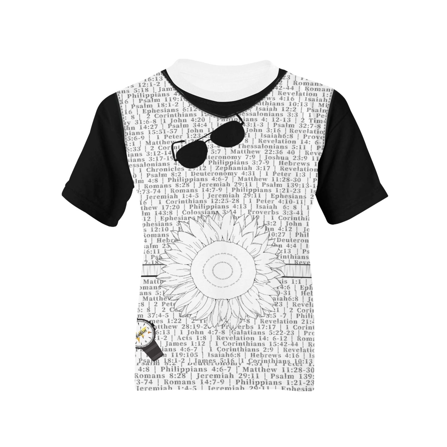 Youth Girl Psalm 46:10 Covered T-Shirt
