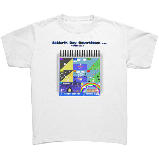 English || Youth Boy's Sabbath Countdown Matching Family T-Shirt