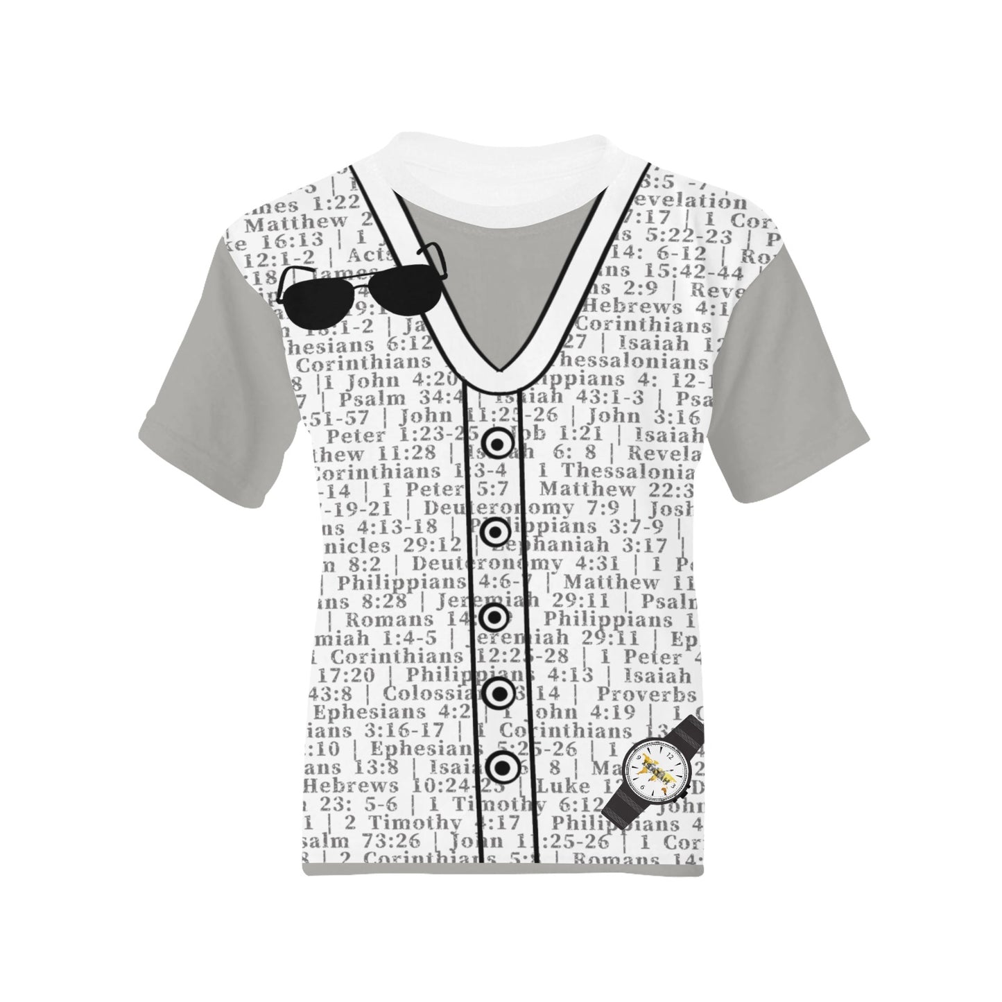 Youth Girl 1 Thessalonians 5:17 Covered T-Shirt
