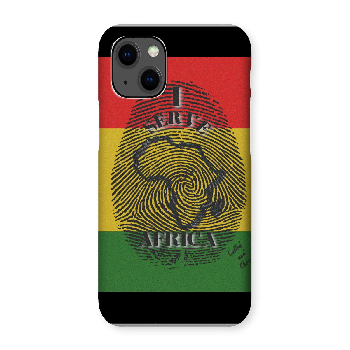 I Serve Africa Fingerprint Snap Phone Case