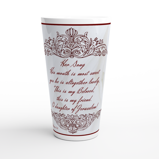 Her Song of Solomon Latte 17oz Ceramic Mug