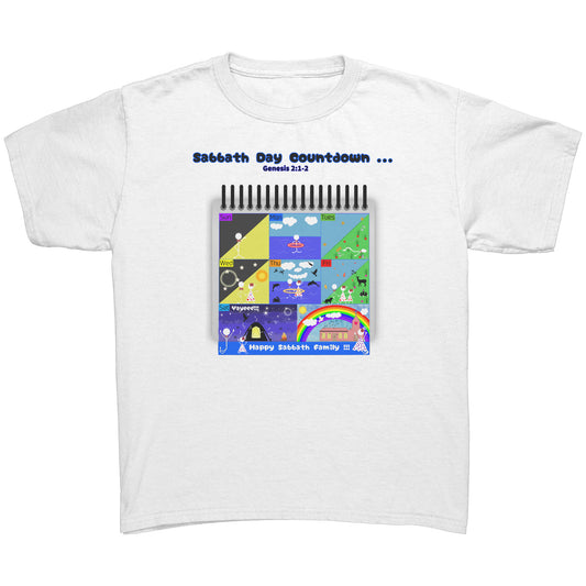 English || Youth Girl's Sabbath Countdown Matching Family Shirt