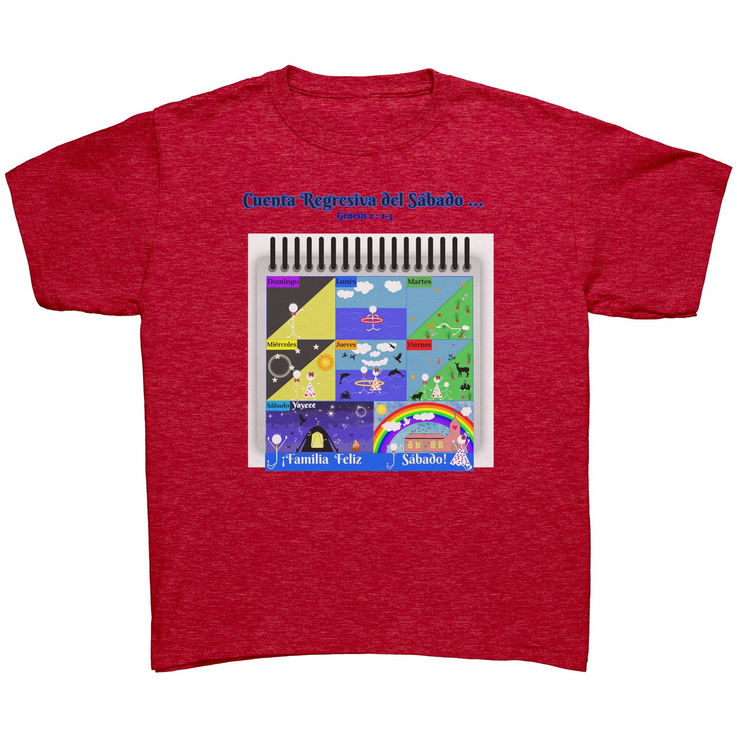 Spanish || Youth Boy's Sabbath Matching Family T-Shirt
