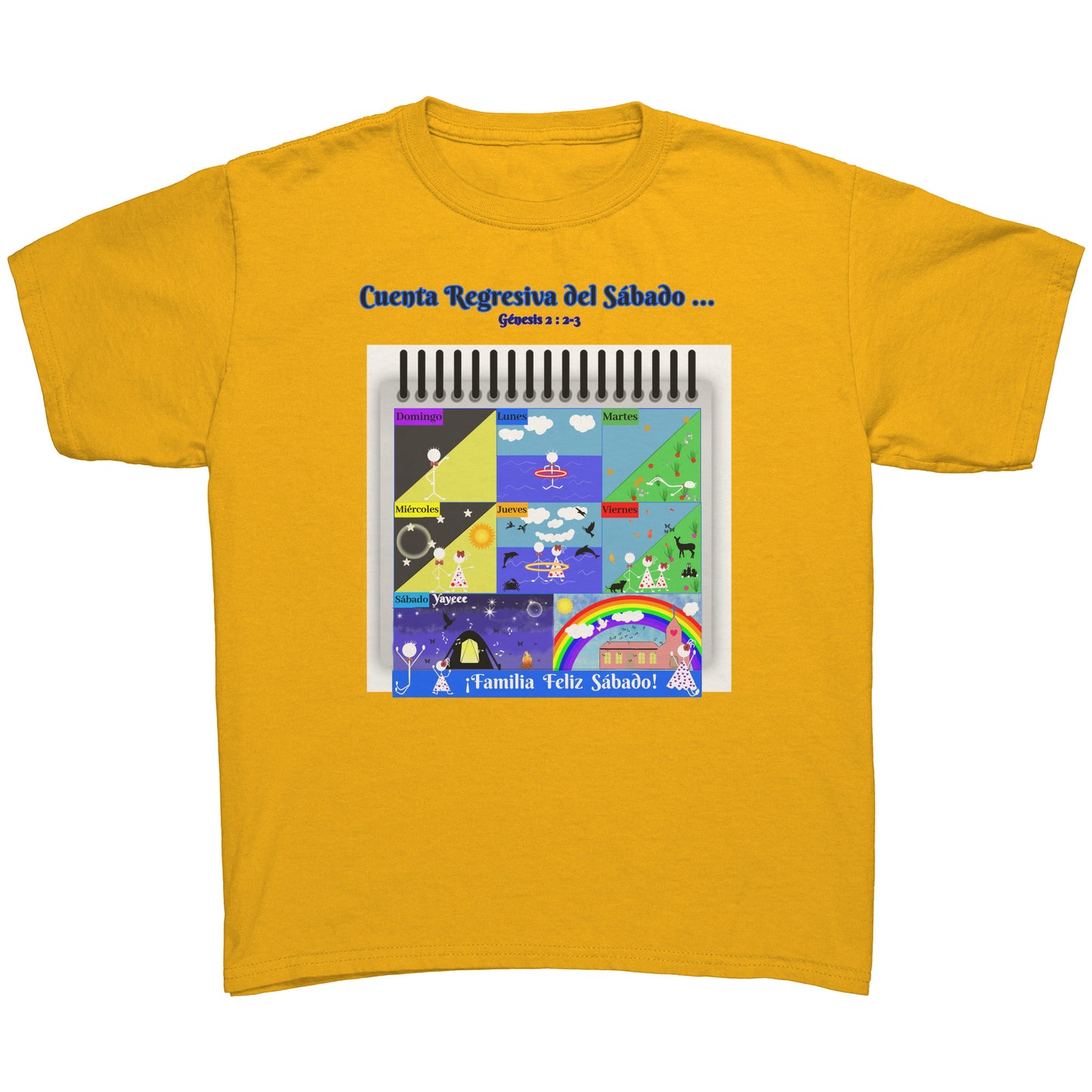 Spanish || Youth Girl's Sabbath Matching Family T-Shirt